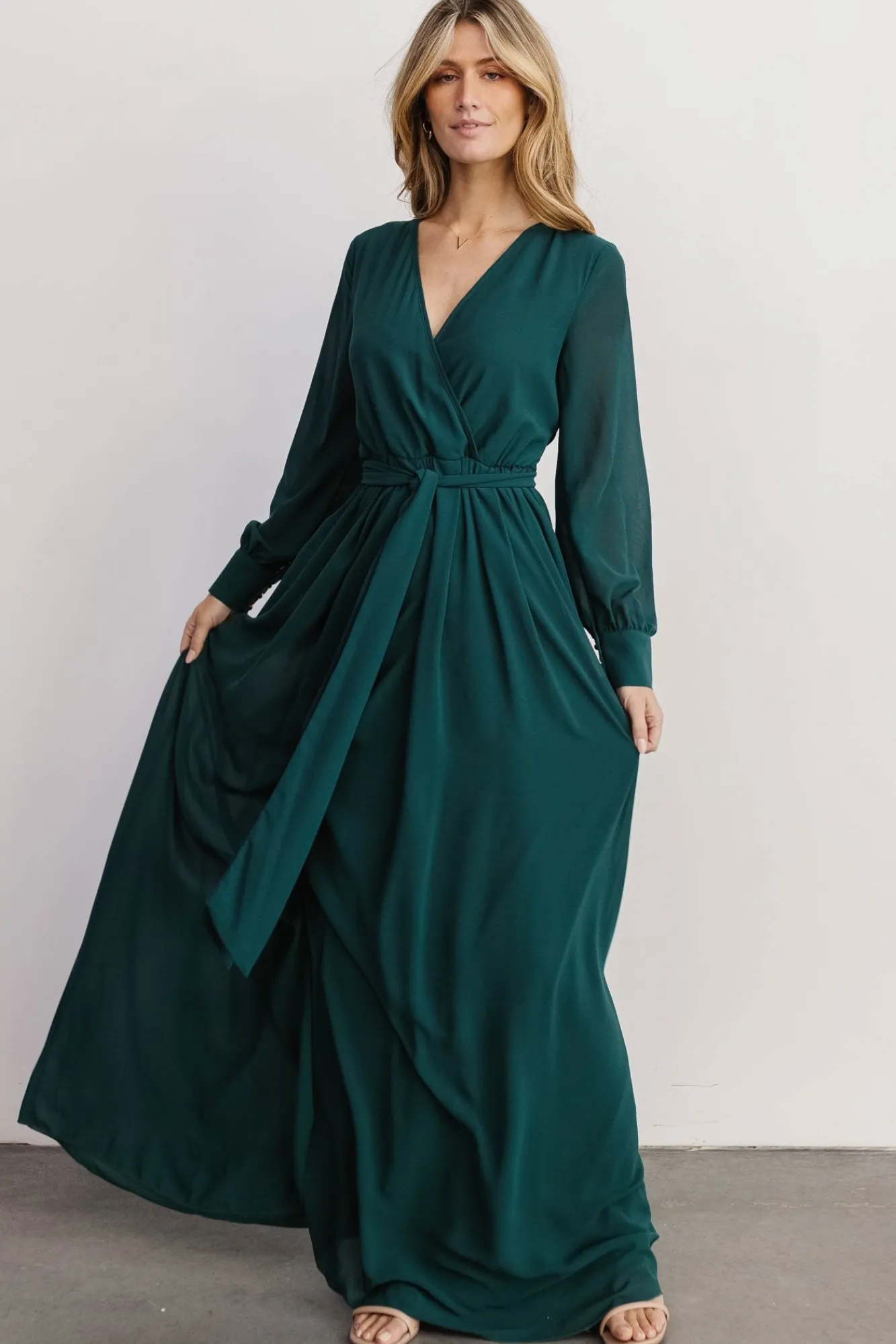 Baltic Born Lydia Maxi Dress | Hunter Green