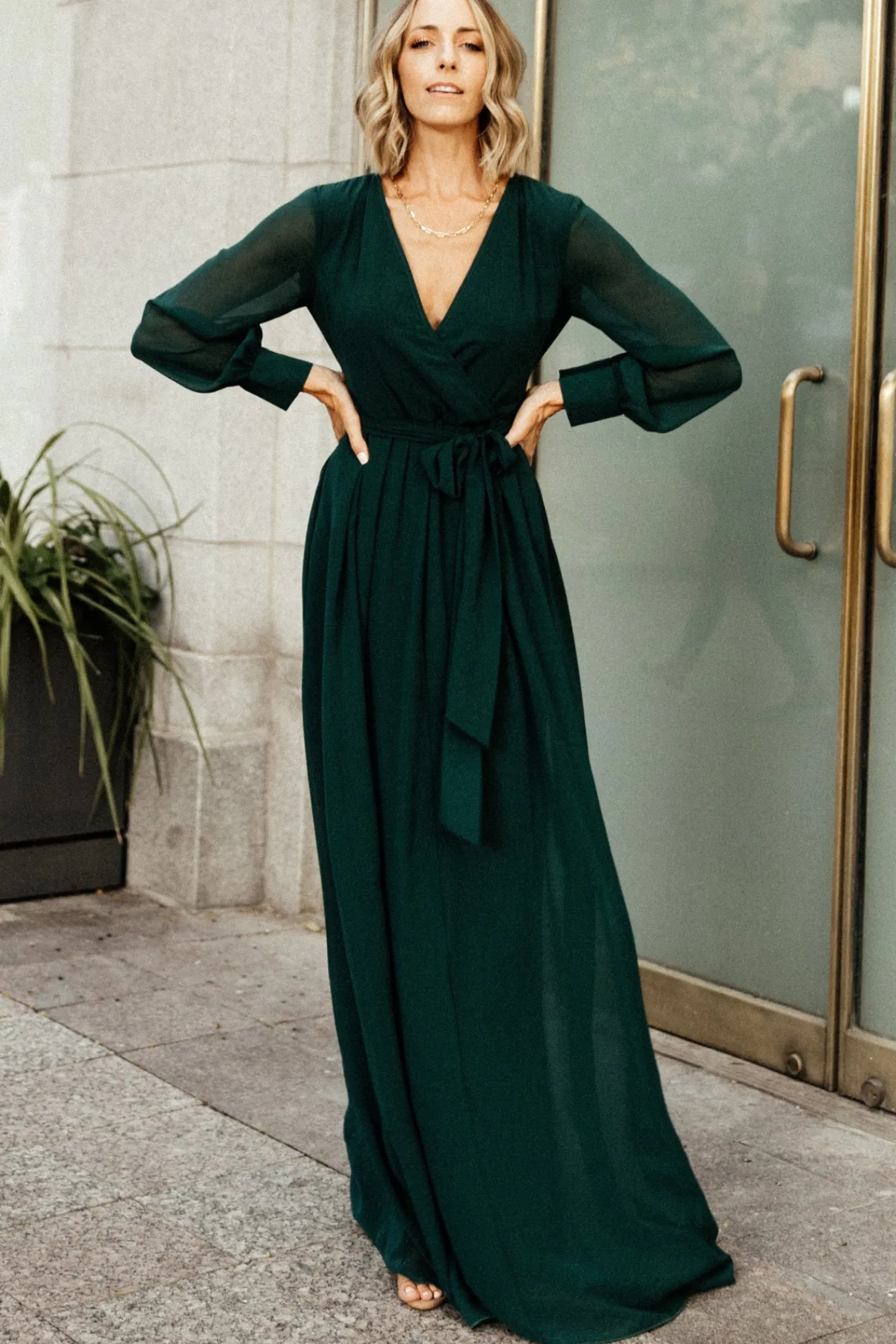 Baltic Born Lydia Maxi Dress | Hunter Green