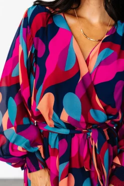 Baltic Born Lyndsi Short Dress | Magenta Multi