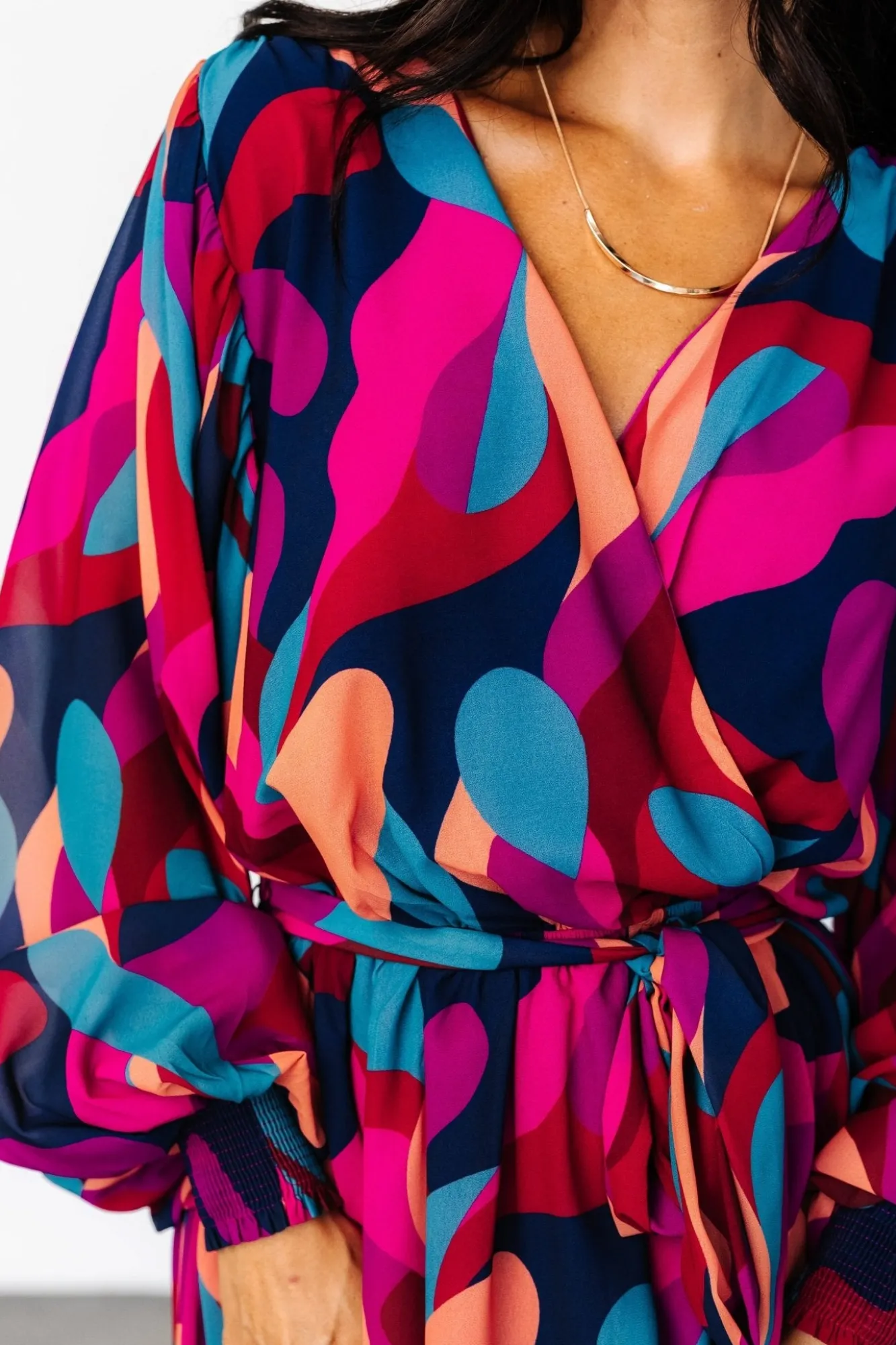Baltic Born Lyndsi Short Dress | Magenta Multi