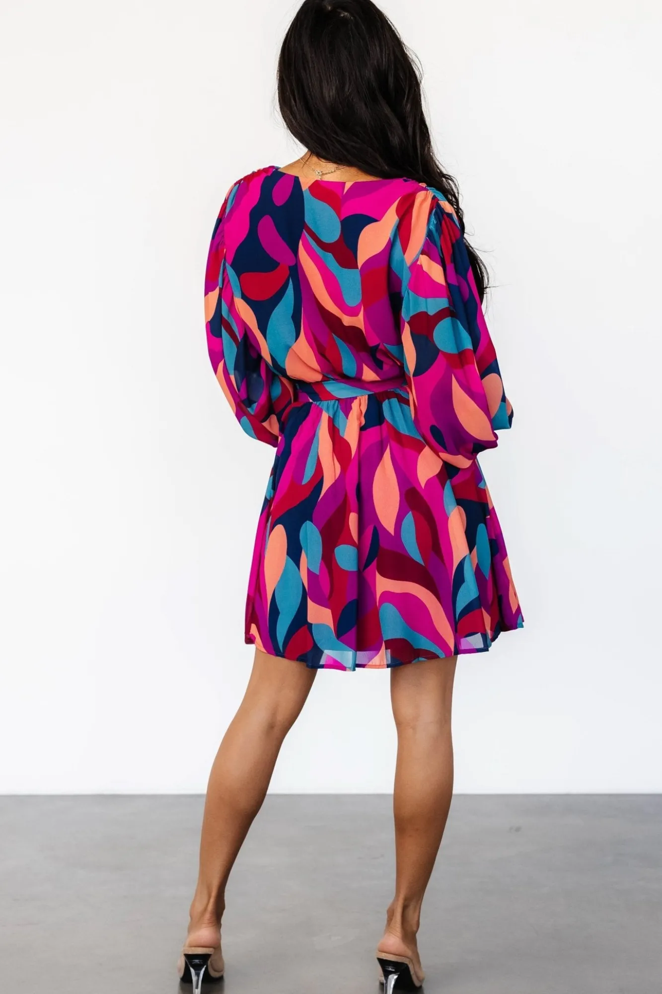 Baltic Born Lyndsi Short Dress | Magenta Multi