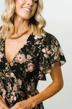 Baltic Born Lynlee Metallic Maxi Dress | Black + Mauve