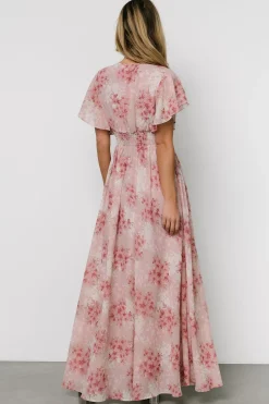 Baltic Born Lynlee Metallic Maxi Dress | Pink Multi