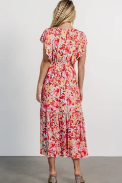 Baltic Born Maggie Maxi Dress | Blue + Coral Multi