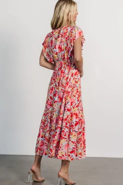 Baltic Born Maggie Maxi Dress | Blue + Coral Multi