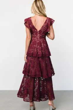 Baltic Born Margot Lace Tiered Maxi Dress |