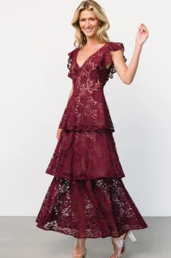 Baltic Born Margot Lace Tiered Maxi Dress |