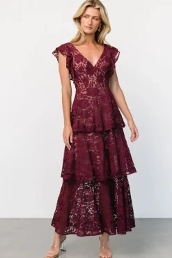 Baltic Born Margot Lace Tiered Maxi Dress |