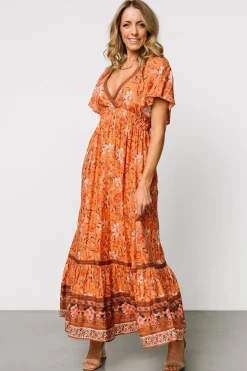 Baltic Born Marietta Maxi Dress | Orange Floral
