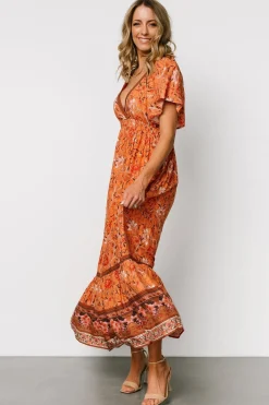 Baltic Born Marietta Maxi Dress | Orange Floral