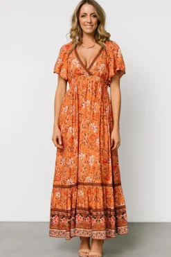 Baltic Born Marietta Maxi Dress | Orange Floral