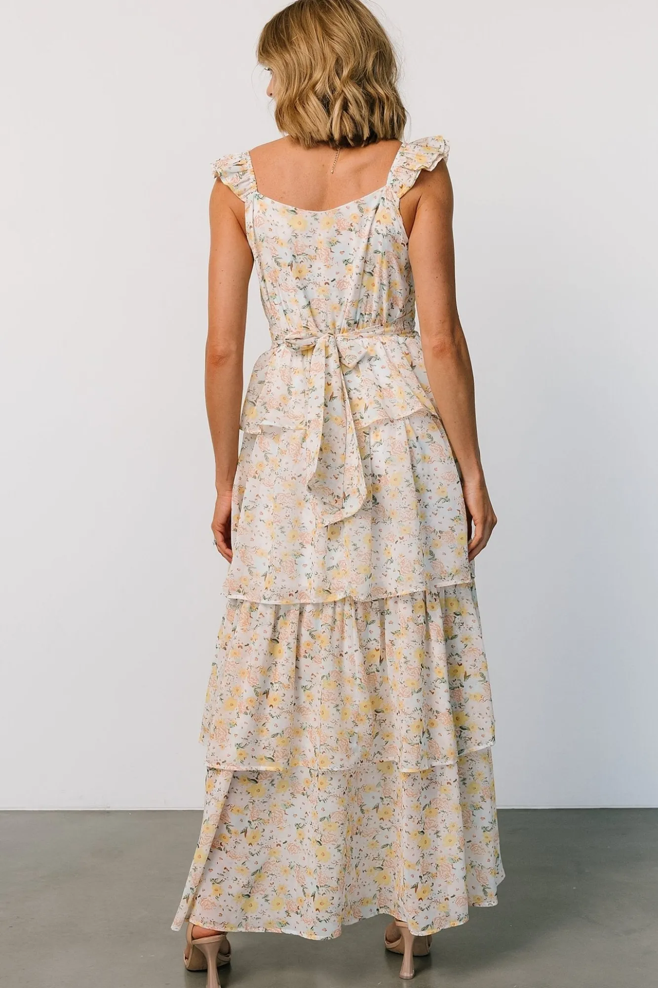 Baltic Born Marigold Tiered Maxi Dress | Yellow Floral