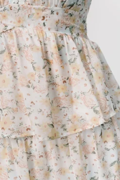 Baltic Born Marigold Tiered Maxi Dress | Yellow Floral