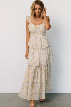Baltic Born Marigold Tiered Maxi Dress | Yellow Floral