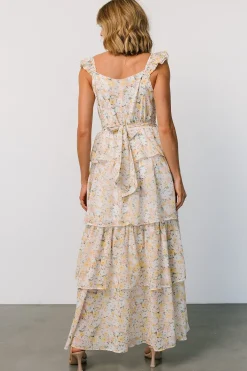 Baltic Born Marigold Tiered Maxi Dress | Yellow Floral