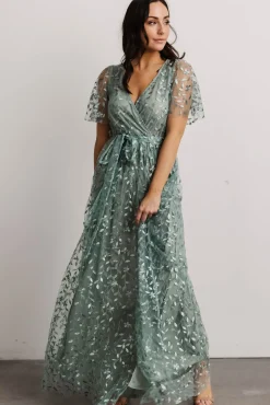 Baltic Born Marseille Embossed Maxi Dress |