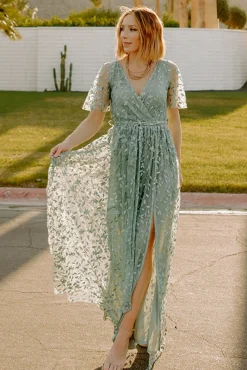 Baltic Born Marseille Embossed Maxi Dress |