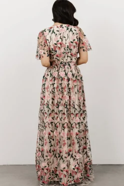 Baltic Born Marseille Embossed Maxi Dress | Rose Garden