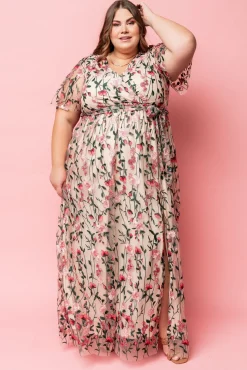 Baltic Born Marseille Embossed Maxi Dress | Rose Garden