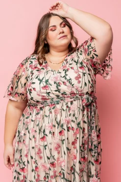 Baltic Born Marseille Embossed Maxi Dress | Rose Garden