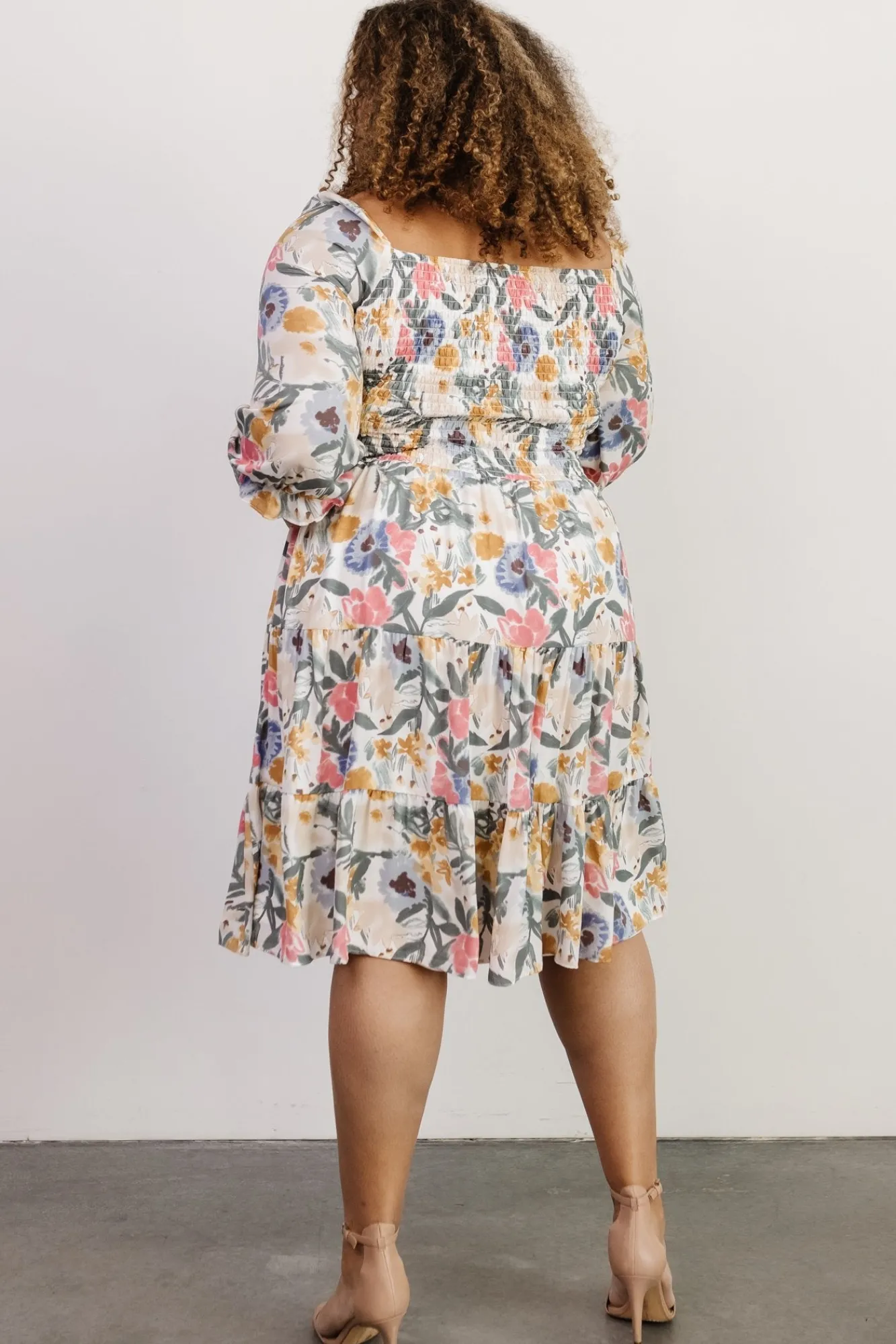 Baltic Born Marta Smocked Midi Dress | Multi Floral
