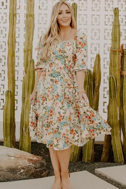 Baltic Born Marta Smocked Midi Dress | Summer Floral