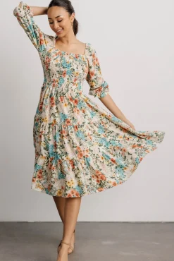 Baltic Born Marta Smocked Midi Dress | Summer Floral