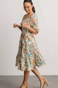 Baltic Born Marta Smocked Midi Dress | Summer Floral