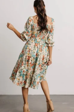 Baltic Born Marta Smocked Midi Dress | Summer Floral