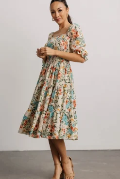 Baltic Born Marta Smocked Midi Dress | Summer Floral