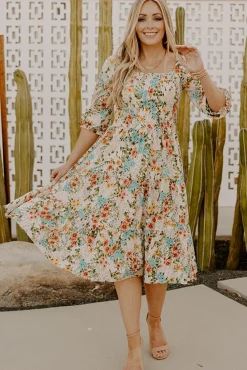 Baltic Born Marta Smocked Midi Dress | Summer Floral