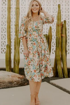 Baltic Born Marta Smocked Midi Dress | Summer Floral