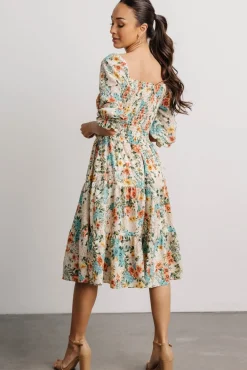 Baltic Born Marta Smocked Midi Dress | Summer Floral