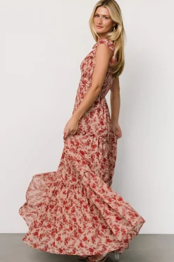 Baltic Born Martina Maxi Dress | Blush + Red