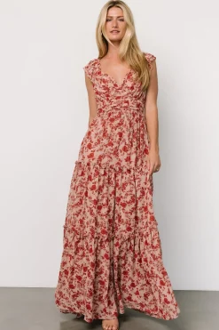 Baltic Born Martina Maxi Dress | Blush + Red