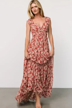 Baltic Born Martina Maxi Dress | Blush + Red