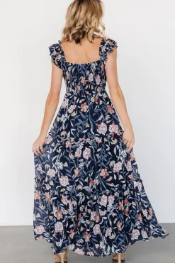 Baltic Born Martina Maxi Dress | Navy Multi