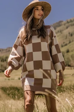Baltic Born Mattie Checkered Sweater Dress |