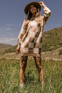 Baltic Born Mattie Checkered Sweater Dress |
