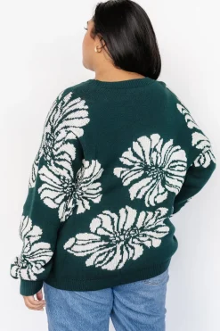 Baltic Born Maude Sweater | Green + Off White