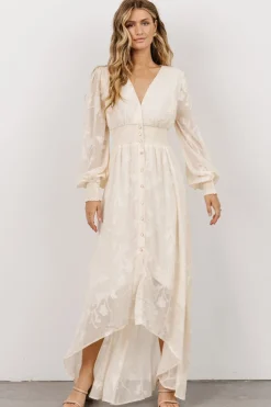 Baltic Born Mayfair High Low Maxi Dress | Vintage Cream
