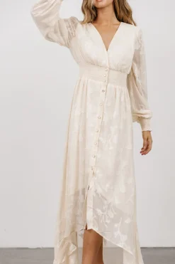 Baltic Born Mayfair High Low Maxi Dress | Vintage Cream