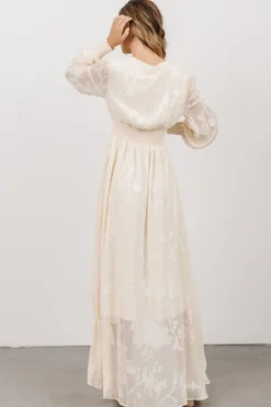 Baltic Born Mayfair High Low Maxi Dress | Vintage Cream