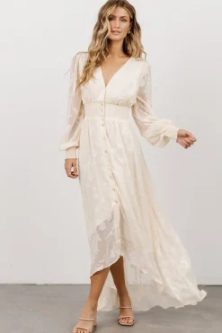 Baltic Born Mayfair High Low Maxi Dress | Vintage Cream