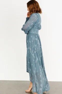 Baltic Born Mayfair High Low Maxi Dress | Slate Blue
