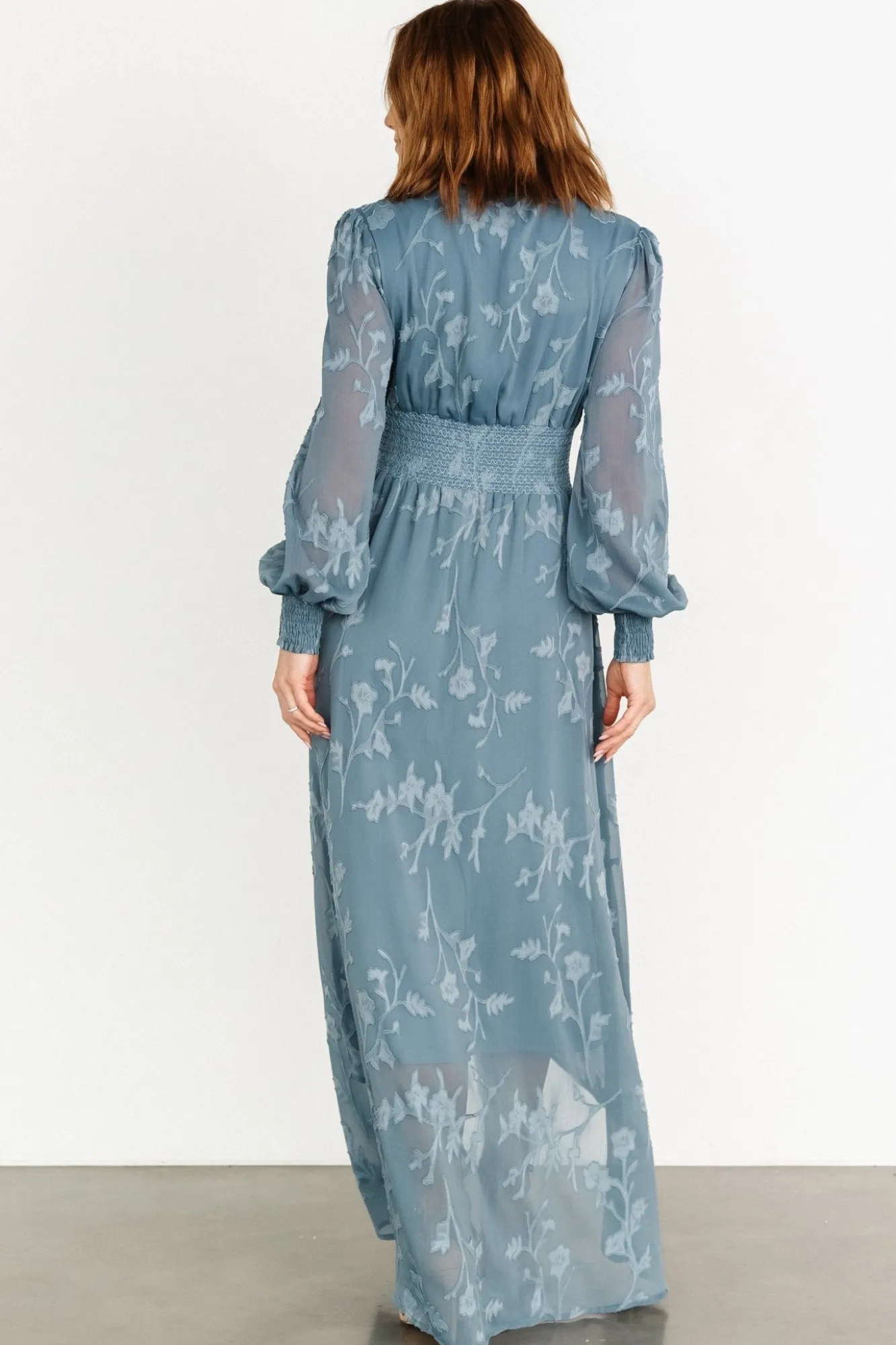 Baltic Born Mayfair High Low Maxi Dress | Slate Blue