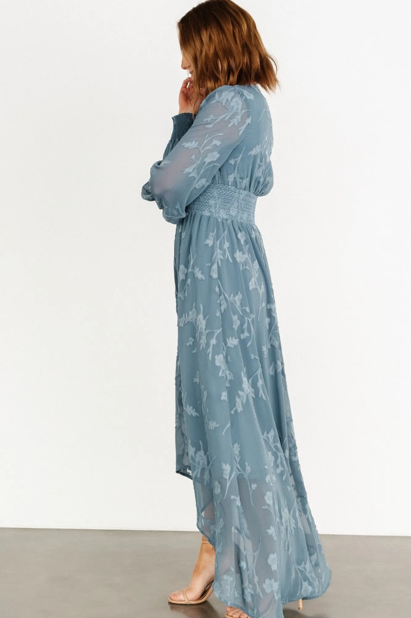 Baltic Born Mayfair High Low Maxi Dress | Slate Blue