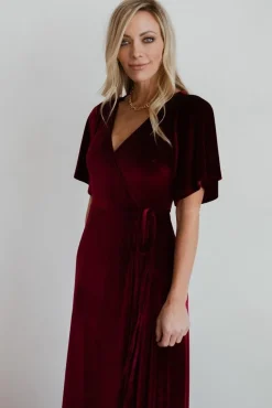 Baltic Born Meghan Velvet Wrap Maxi Dress |