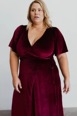 Baltic Born Meghan Velvet Wrap Maxi Dress |