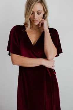 Baltic Born Meghan Velvet Wrap Maxi Dress |